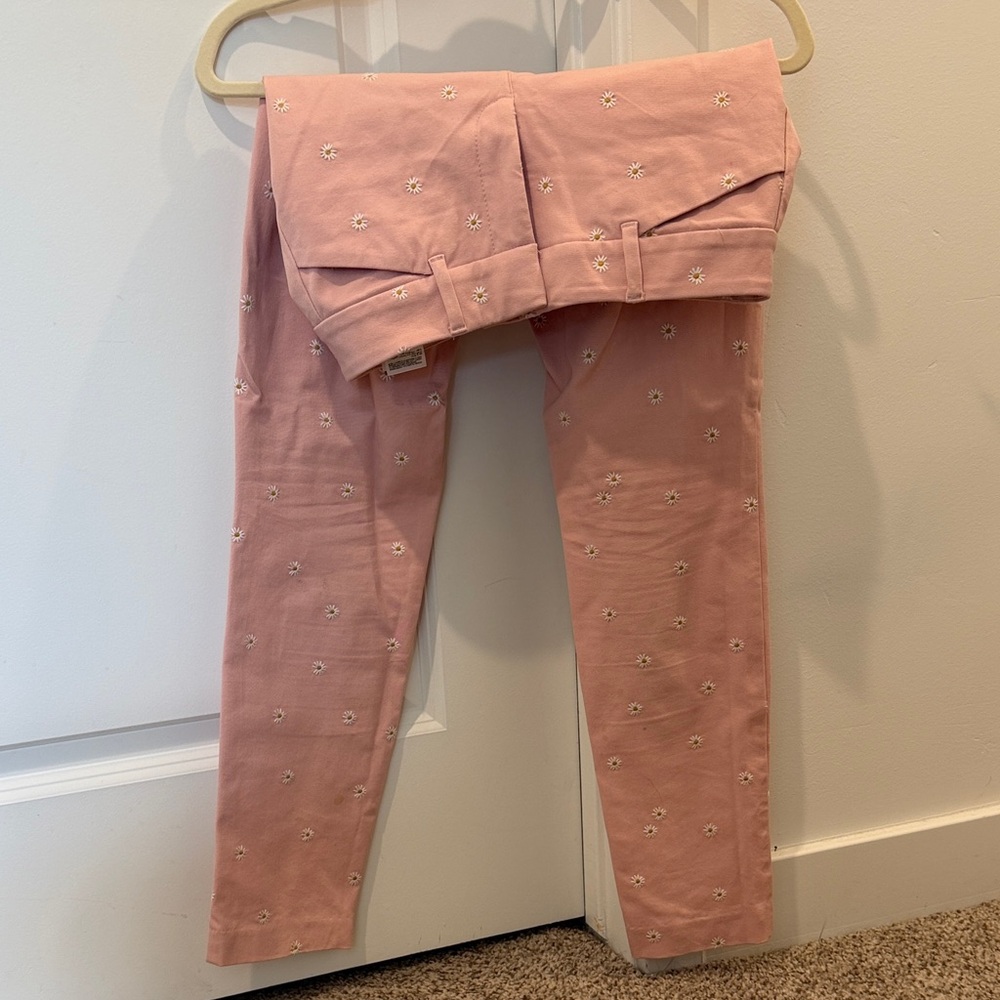 Old Navy Pink Floral Kids Leggings